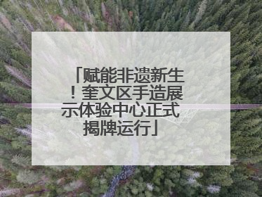赋能非遗新生！奎文区手造展示体验中心正式揭牌运行