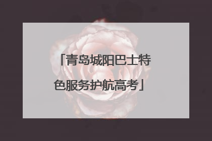 青岛城阳巴士特色服务护航高考