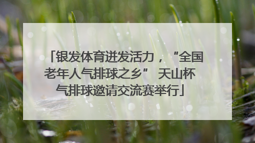 银发体育迸发活力，“全国老年人气排球之乡” 天山杯气排球邀请交流赛举行