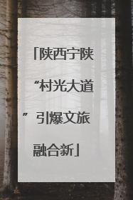 陕西宁陕“村光大道”引爆文旅融合新
