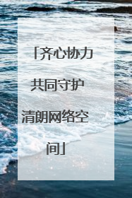 齐心协力 共同守护清朗网络空间