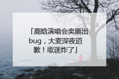 鹿晗演唱会卖票出bug，大麦深夜道歉！歌迷炸了