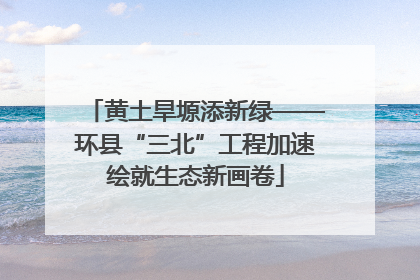 黄土旱塬添新绿——环县“三北”工程加速绘就生态新画卷
