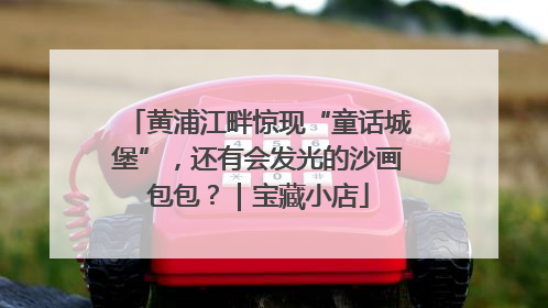 黄浦江畔惊现“童话城堡”，还有会发光的沙画包包？｜宝藏小店