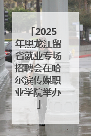 2025年黑龙江留省就业专场招聘会在哈尔滨传媒职业学院举办
