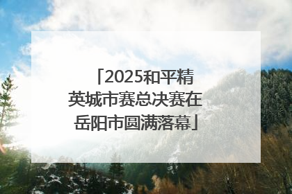 2025和平精英城市赛总决赛在岳阳市圆满落幕