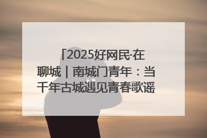 2025好网民·在聊城｜南城门青年：当千年古城遇见青春歌谣 一湖碧水见证的“聊城式浪漫”