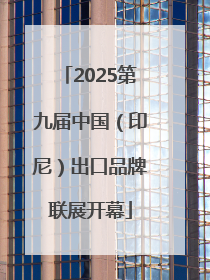 2025第九届中国（印尼）出口品牌联展开幕