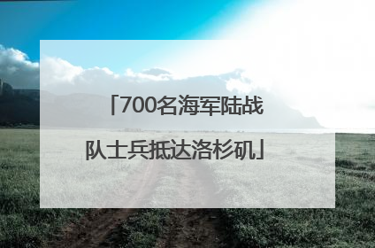 700名海军陆战队士兵抵达洛杉矶