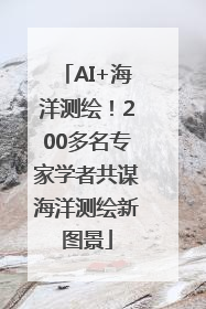 AI+海洋测绘！200多名专家学者共谋海洋测绘新图景